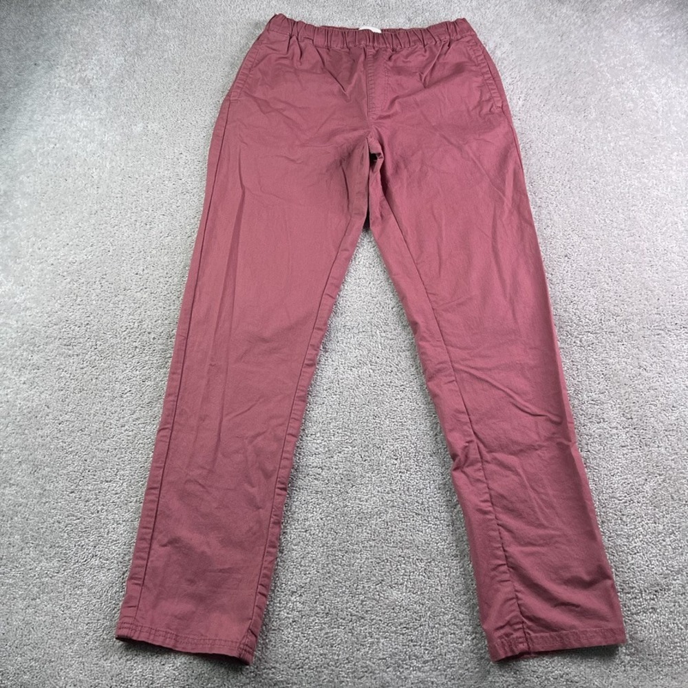 Pact Pants Mens Medium Pink Organic Daily Twill Midweight Cotton Stretch Earthy